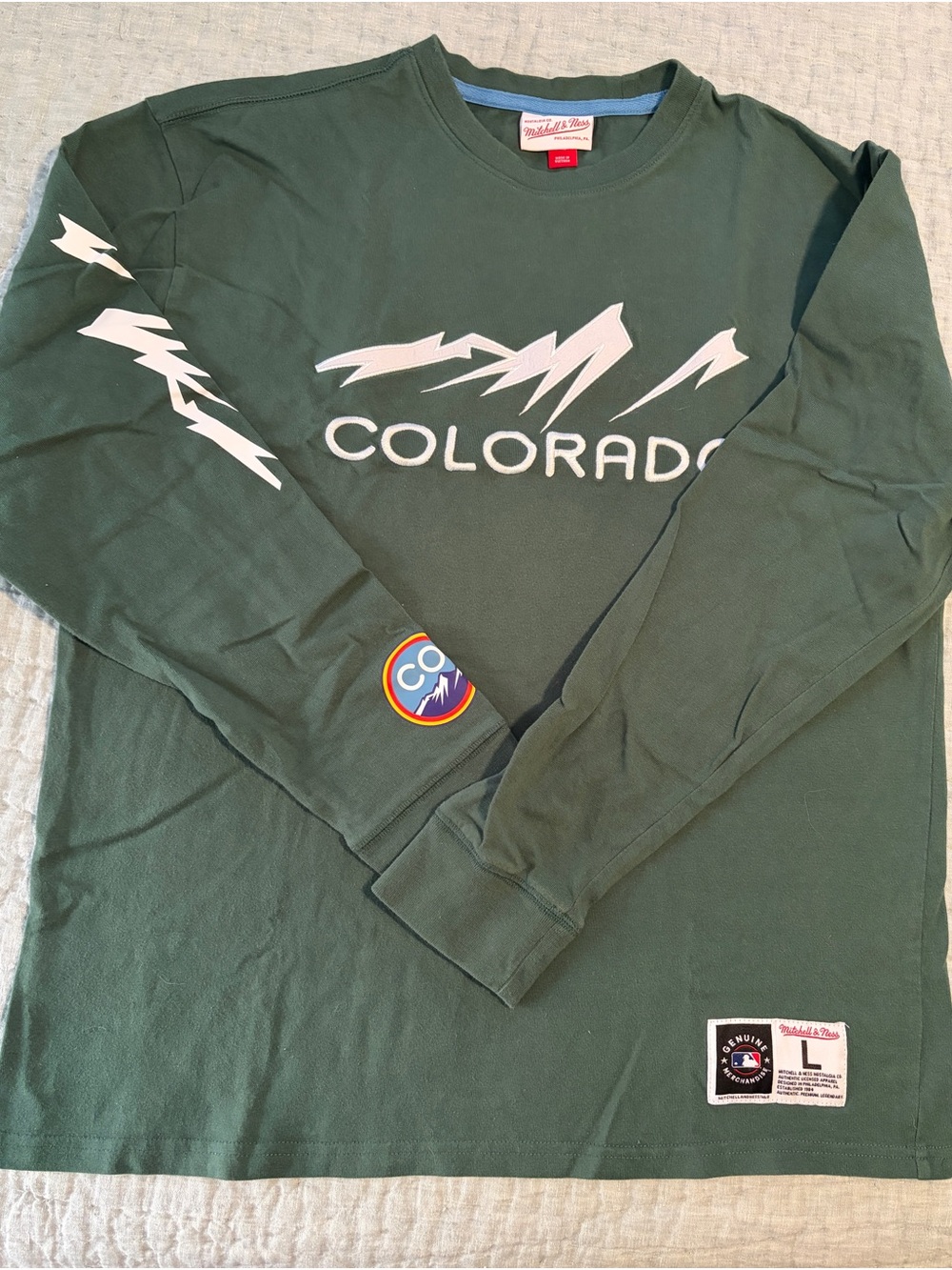 Mitchell & Ness Colorado Rockies 2024 City Connect Long-Sleeve Tee